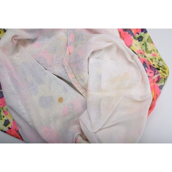 Vintage 70s Womens Shift Dress Sz S Small Multi-Color Floral Mod Pink Purple - Picture 6 of 7